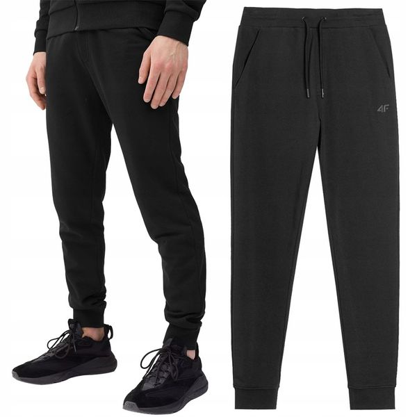 Spodnie Dresowe Męskie 4F Joggery Sportowe Dres Ze Ściągaczem zdjęcie 1