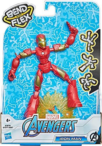 FIGURKA LALKA HASBRO AVENGERS IRON MAN MARVEL BEND AND FLEX na Arena.pl