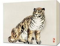 Obraz 50x40cm Tiger,  Kōno Bairei  Japoński Vintage do Salonu