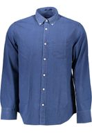 KOSZULA GANT Z DŁUGIM RĘKAWEM MĘSKA NIEBIESKA S