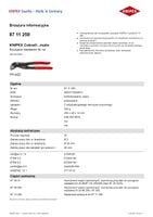 szczypce do rur cobra nastawne 250mm - kn 87 11 250