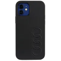 Etui Audi Synthetic Leather na iPhone 12 / iPhone 12 Pro - czarne