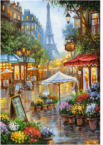 Puzzle 1000 elementów. Wiosenne Kwiaty, Paryż zdjęcie 2
