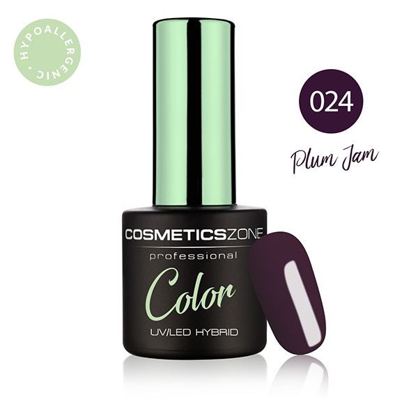 Cosmetics Zone Lakier hybrydowy 7ml – Plum Jam 024 zdjęcie 1