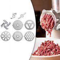 Ostrza do mielenia mięsa, tarcze do maszynki do,8-częściowy zestaw