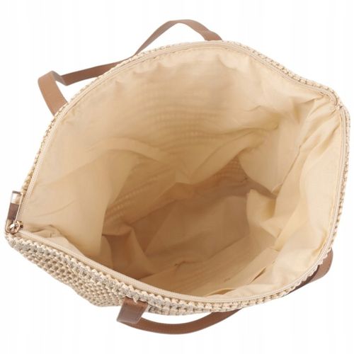 Torebka damska shopper na ramię słomiana lato shopperki pojemne torebki na Arena.pl