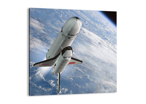 Obraz Na Płótnie - Sputnik Orbita - 60X60 Cm - Ac60X60-0496 na Arena.pl
