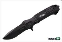 Nóż WALTHER Black Tac BTK z kaburą w pudełku prezentowym