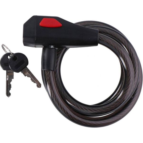 Zapięcie rowerowe Dunlop spiral cable lock 12 mm 150 cm ST 75570 zdjęcie 2