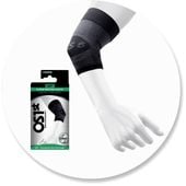 Ściągacz łokcia OS1st ES6 stabilizator kompresyjny opaska sportowa rękawek M