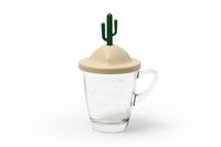 Kubek z podstawką Summer beżowy 10316-CR-GN