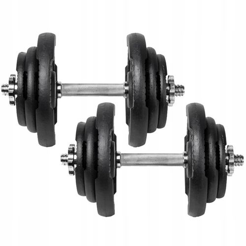 HANTLE Żeliwne 40kg 2szt x20kg gryfi zestaw na Arena.pl