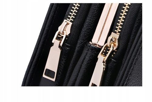 Torebka damska na ramię czarna mini kopertówka z łańcuszkiem łańcuszek na Arena.pl