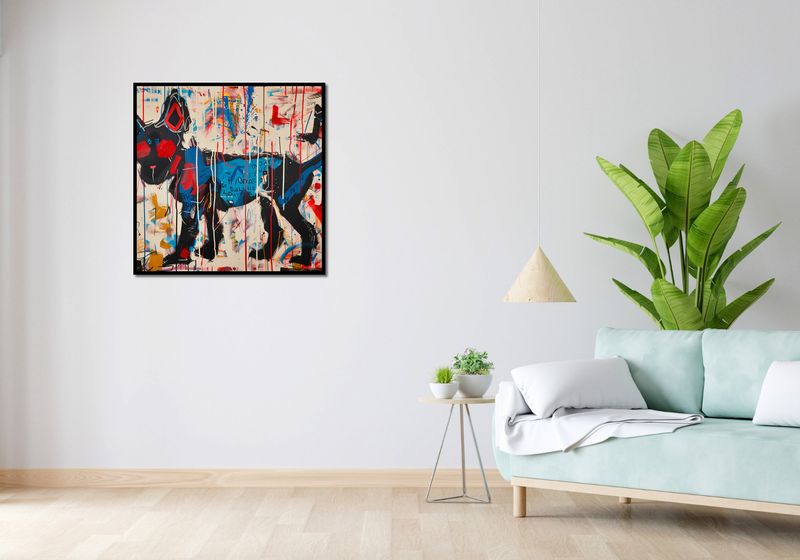 Plakat 80x80cm Miejski Pies zdjęcie 4