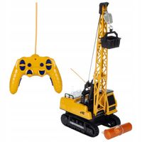 DŹWIG zdalnie sterowany na pilot ŻURAW NA GĄSIENICACH jeździ obraca się AKU