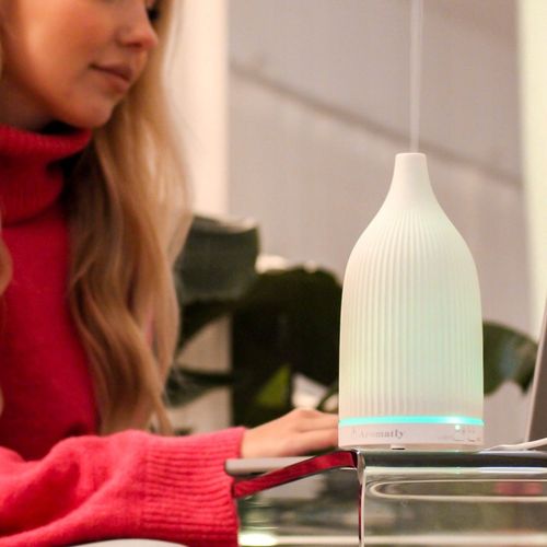 Aromatly Dyfuzor Zapachowy Ceramiczny Aromaterapia Lampka Nocna | na Arena.pl