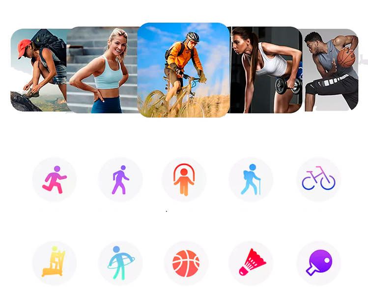 SMARTWATCH ZEGAREK SMARTBAND PASEK TRENING TĘTNO KROKI SPORT PULS CIŚNIENIE DD54 zdjęcie 4