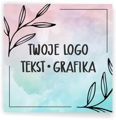 Naklejki ETYKIETY REKLAMOWE twoje LOGO dowolny nadruk 4,5 x 4,5 cm 192 szt.