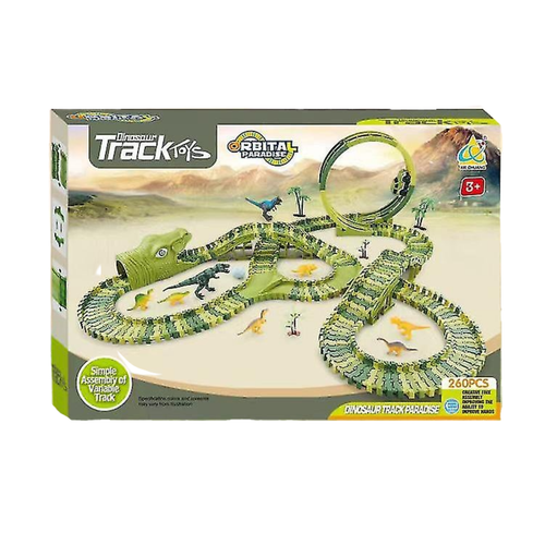 Mega Tor Wyścigowy XXXL Dinozaur Dino Park Figurki Trex Autko Pętla Akcesor na Arena.pl