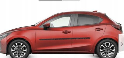 Mazda 2 - Listwy CZARNE Boczne Drzwi na Arena.pl