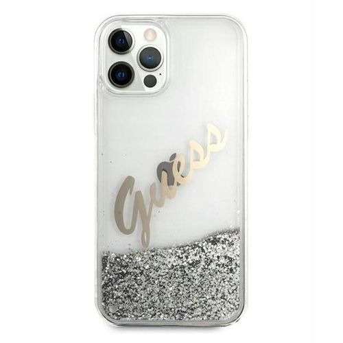 Guess Hardcase do iPhone 12 Pro Max srebrny/silver na Arena.pl