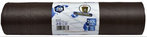 Worki na śmieci BIO 240L na śmieci biodegradowalne BARDZO MOCNE na Arena.pl