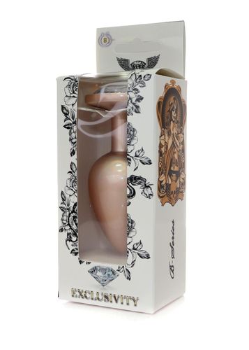 plug jewellery pearl gold plug  clear l na Arena.pl