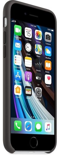 Silikonowe etui do iPhone SE czarne na Arena.pl