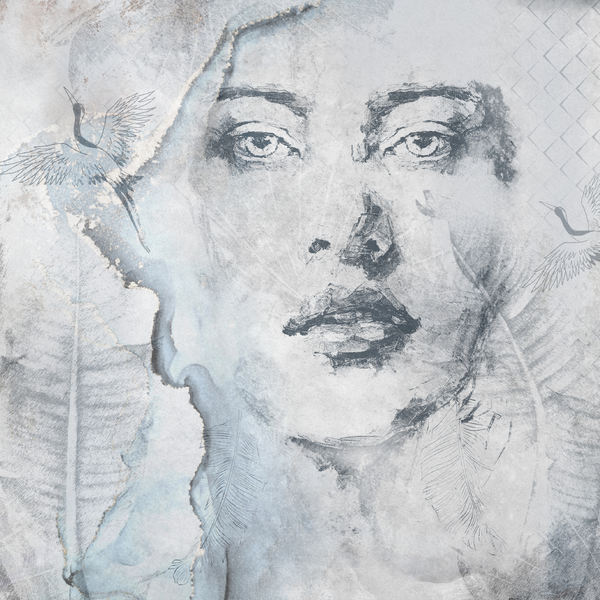 Fototapeta Do Salonu Twarz KOBIETA Beton Abstrakcja Mur 300cm x 210cm zdjęcie 7