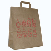 Torby świąteczne duże 32 x 16 x 40 cm Mikołajki 50