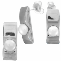 SREBRNY KOMPLET Z PERŁAMI SREBRO PRÓBY 925