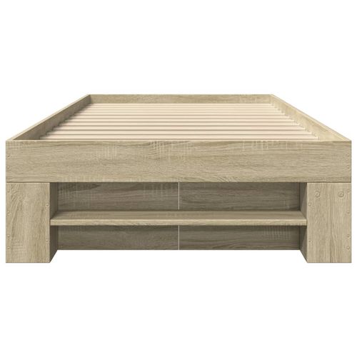 Łóżko bez materaca, dąb sonoma, 100x200 cm na Arena.pl