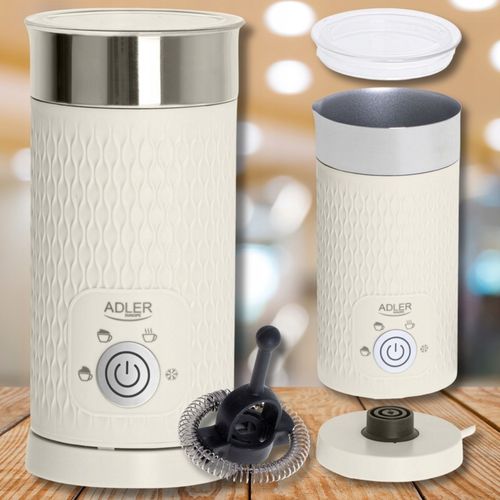 Elektryczny spieniacz do mleka Podgrzewacz 2w1 cappuccino latte 4 funkcje na Arena.pl
