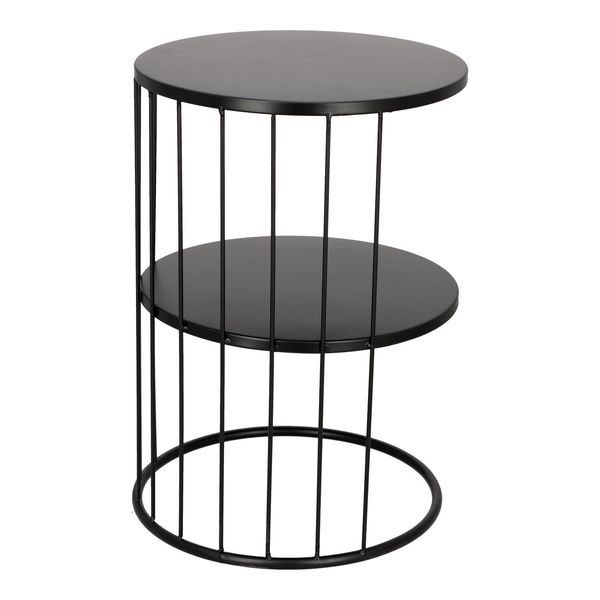 Stolik Kobu okrągły czarny zdjęcie 3