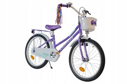 Rower dziecięcy 20 cali dla dziewczynki koszyk bagażnik frędzle 5-9 lat fio na Arena.pl