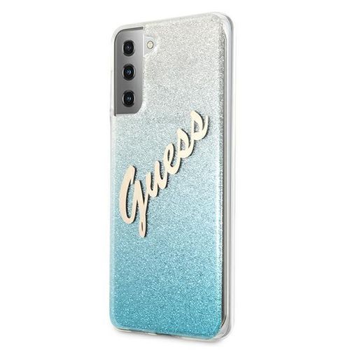 Guess GUHCS21SPCUGLSBL S21 G991 niebieski/blue hardcase Glitter Gradient Script na Arena.pl