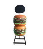 Makieta reklamowa Hamburger 3D figura bułka 205 cm