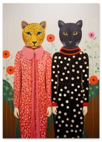 Plakat portret koty lampart 61x91 cm