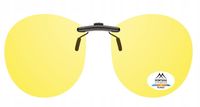 Żółte NAKŁADKI POLARYZACYJNE na OKULARY KOREKCYJNE Do JAZDY W NOCY