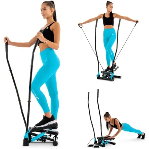 Stepper treningowy skrętny z ramionami nordic walking z linkami i regulacją na Arena.pl