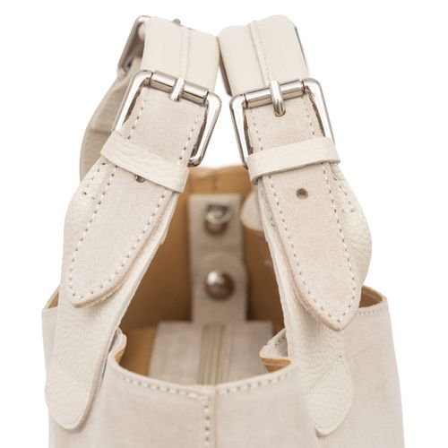 VERA PELLE torebka damska zamszowa shopper duża z paskiem V680 c.brązowa na Arena.pl