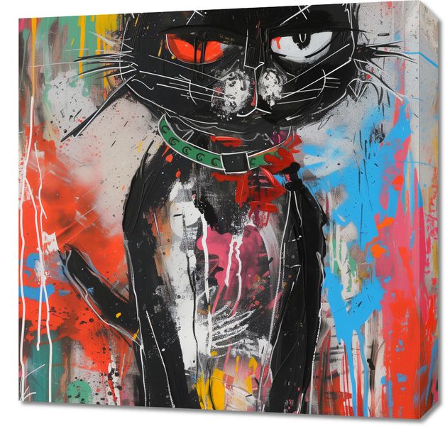 Obraz 60x60cm Gburowaty Kiciak zdjęcie 1