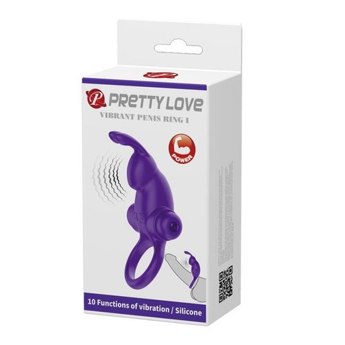 PRETTY LOVE - VIBRANT PENIS RING I Purple na Arena.pl