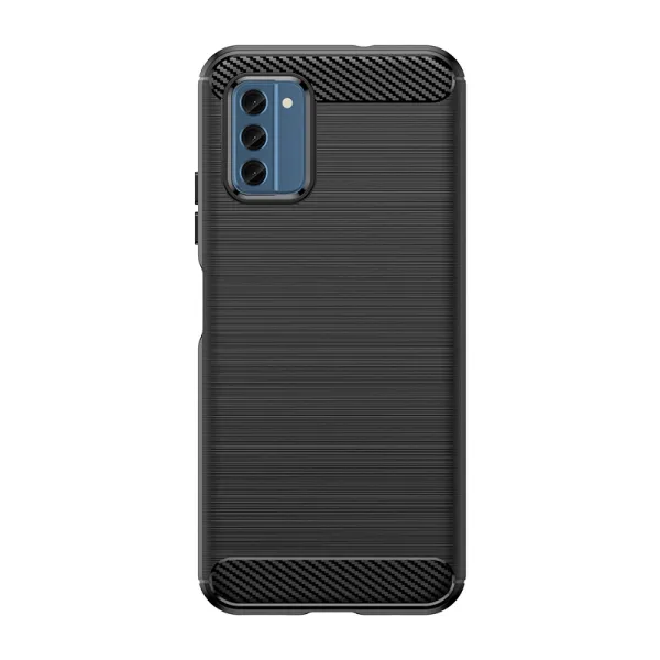 Etui silikonowe Carbon Case do Nokia C300 - czarne zdjęcie 1