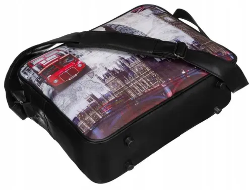 młodzieżowa, pojemna torba na szerokim pasku - loren na Arena.pl