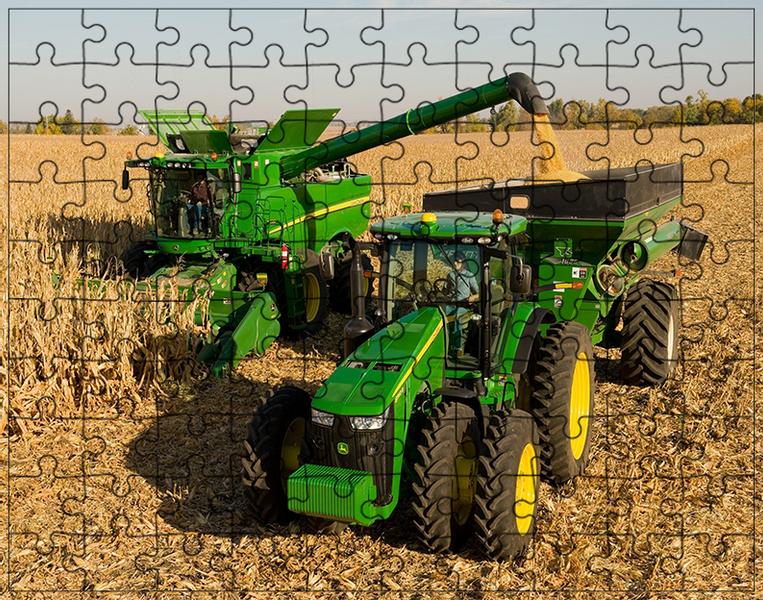 Puzzle Traktor Ciągnik zdjęcie 1