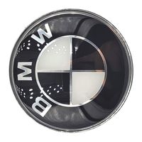 BMW znaczek na klapę bagażnika EMBLEMAT na tył BMW 73mm LOGO biało-czarne