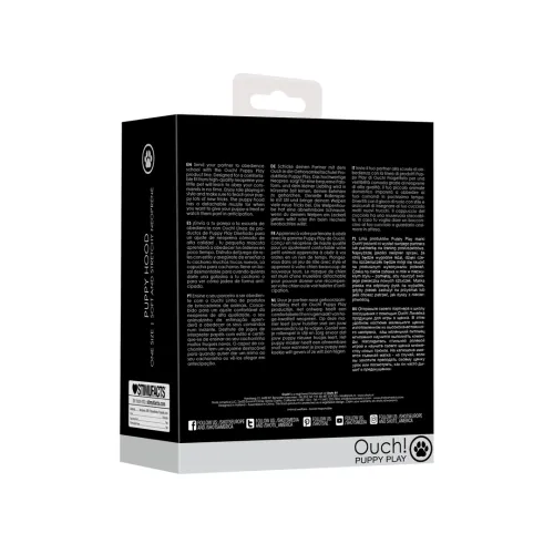 ouch! neoprenowa maska na twarz z odpinanym kagańcem czarna na Arena.pl