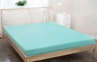 Prześcieradło jersey z gumką 160x200 turkusowy