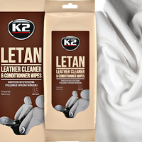 K2 Chusteczki Do Czyszczenia Tapicerki Skórzanej Foteli Skóry Nawilżane